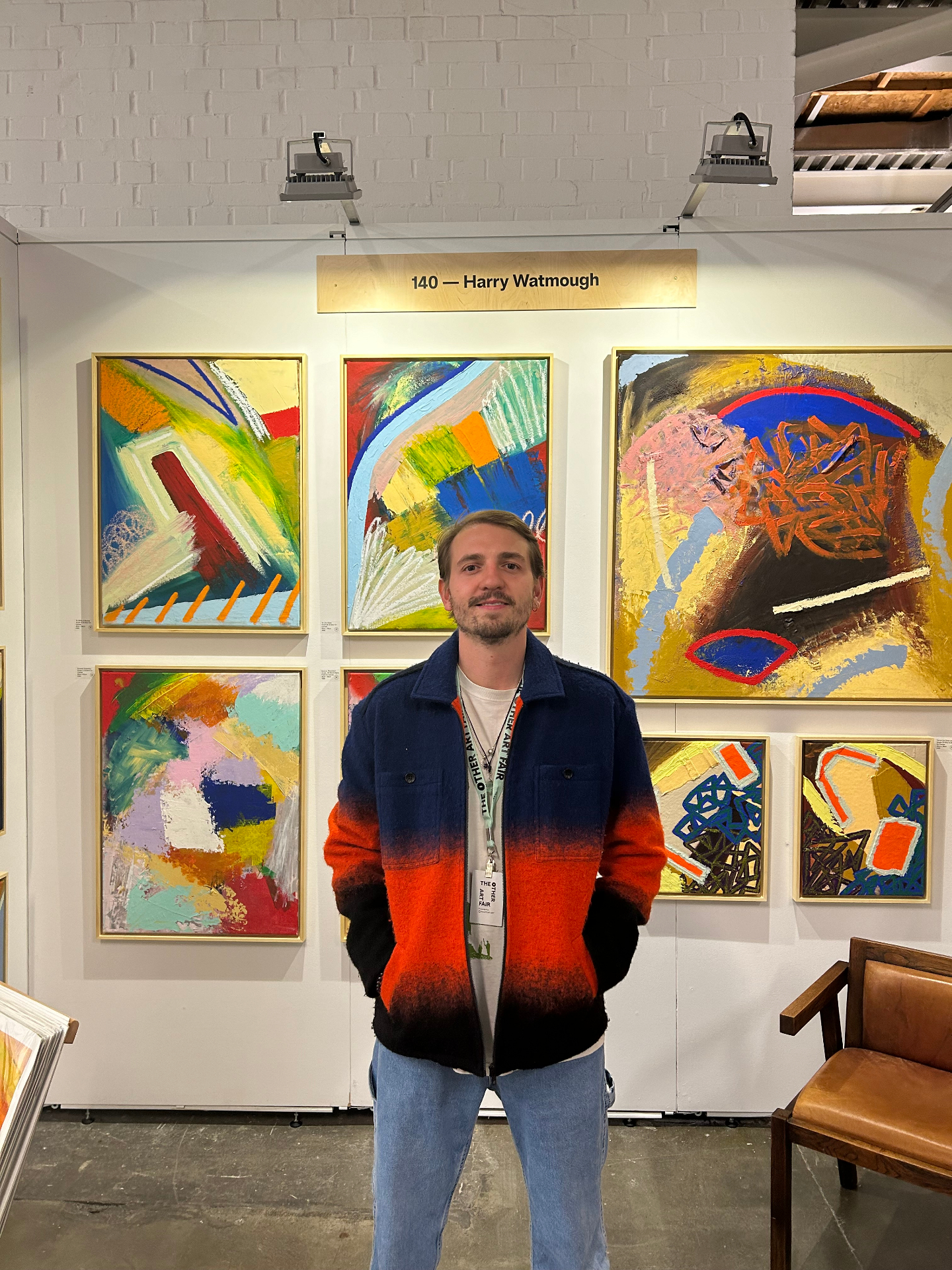 Harry Watmough in the studio